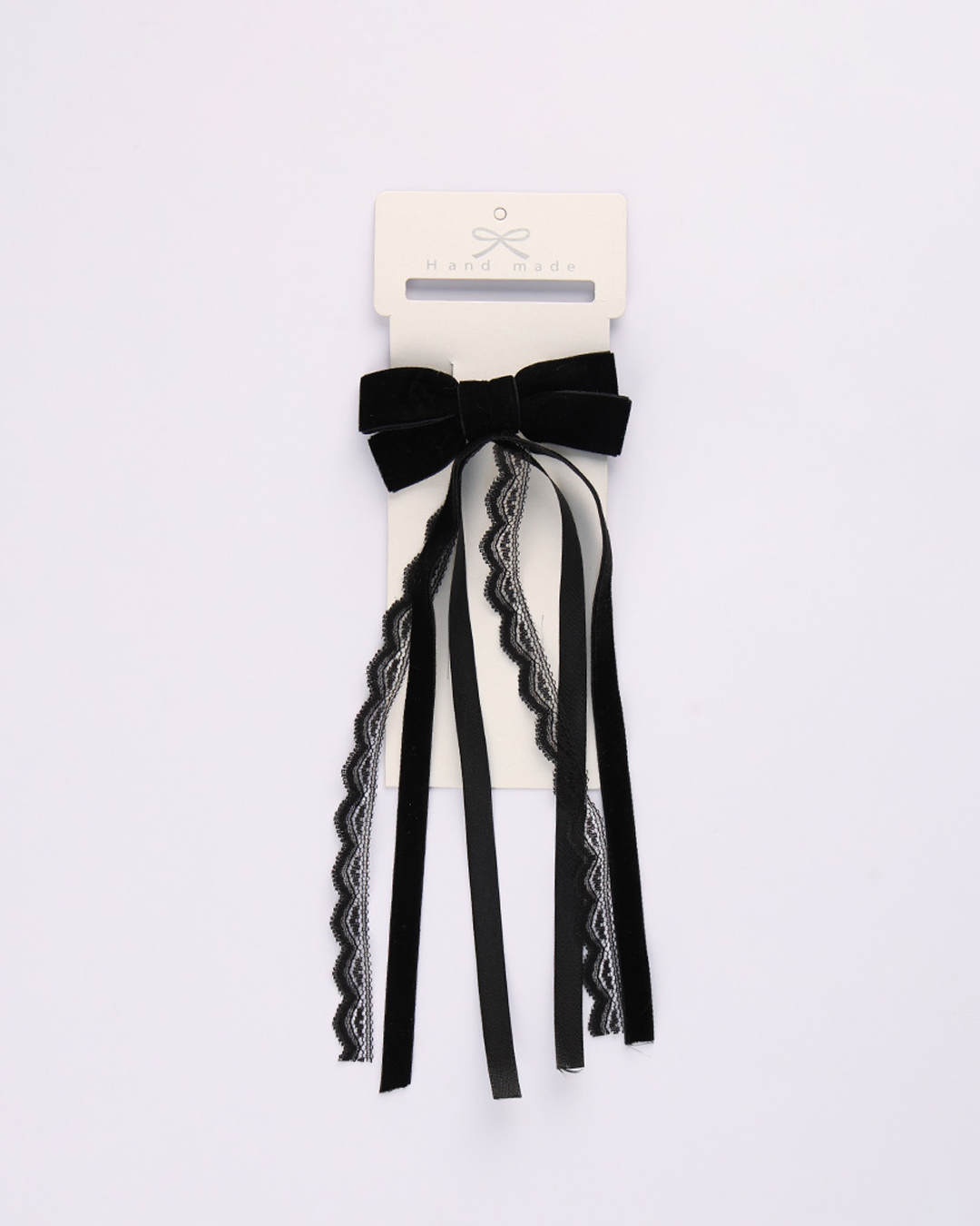 BARETTE F VELOUR-DENTELLE SAW26