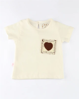 T SHIRT COEUR BB F 26CETSHBF03 T6M/3A