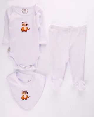 KIT GREN BB G 3P I LOVE MOM T0/12M