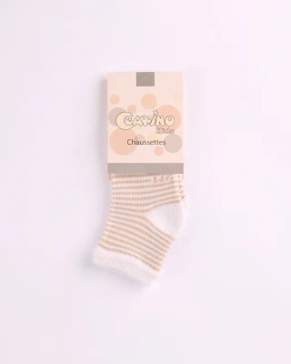 CHAUSSETTE F/G RAYURES CARINO25 T0/36M