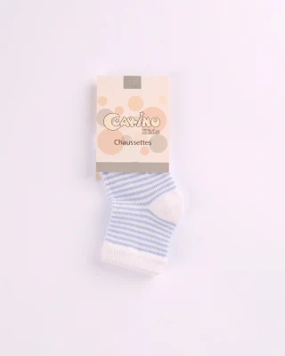 CHAUSSETTE F/G RAYURES CARINO25 T0/36M