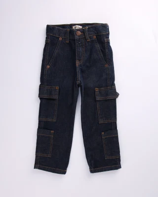 PANT G JEAN CARGO 4POCHES 25CEPGG02 T3/14A