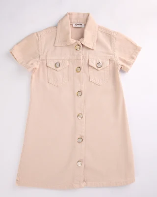 ROBE CHEMISE BOUTON DORE 25CERF05 T3/12A