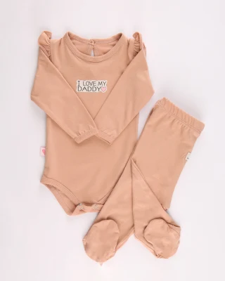 KIT 2P BB F I LOVE MY DADDY T0M/T18M